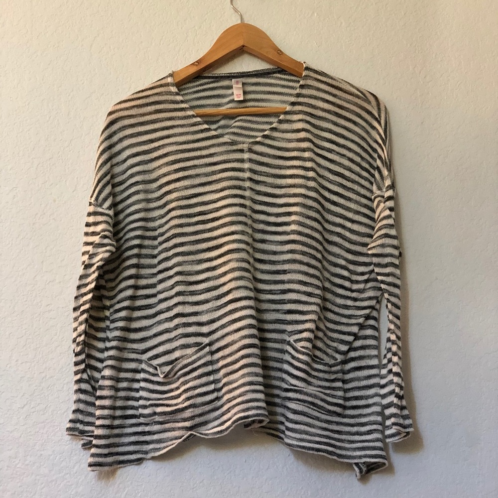 Sheer long sleeve top